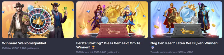 Lopende acties bij Winning Casino